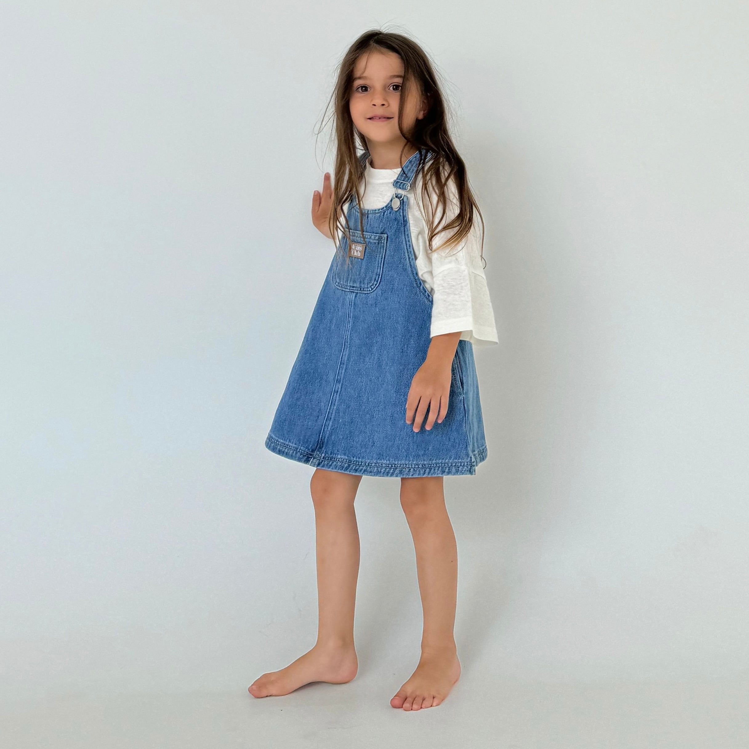 Twin Collective / PATTI PINAFORE DRESS / ISLAND BLUE