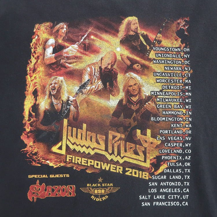 古着 DELTA デルタ JUDAS PRIEST ジューダス プリースト FIREPOWER