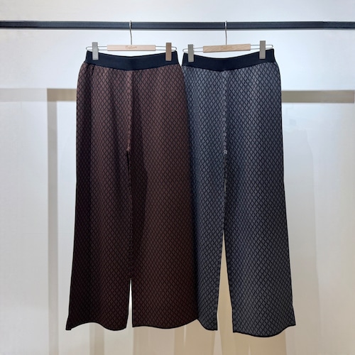 【オンライン限定】ジャガードニットパンツ