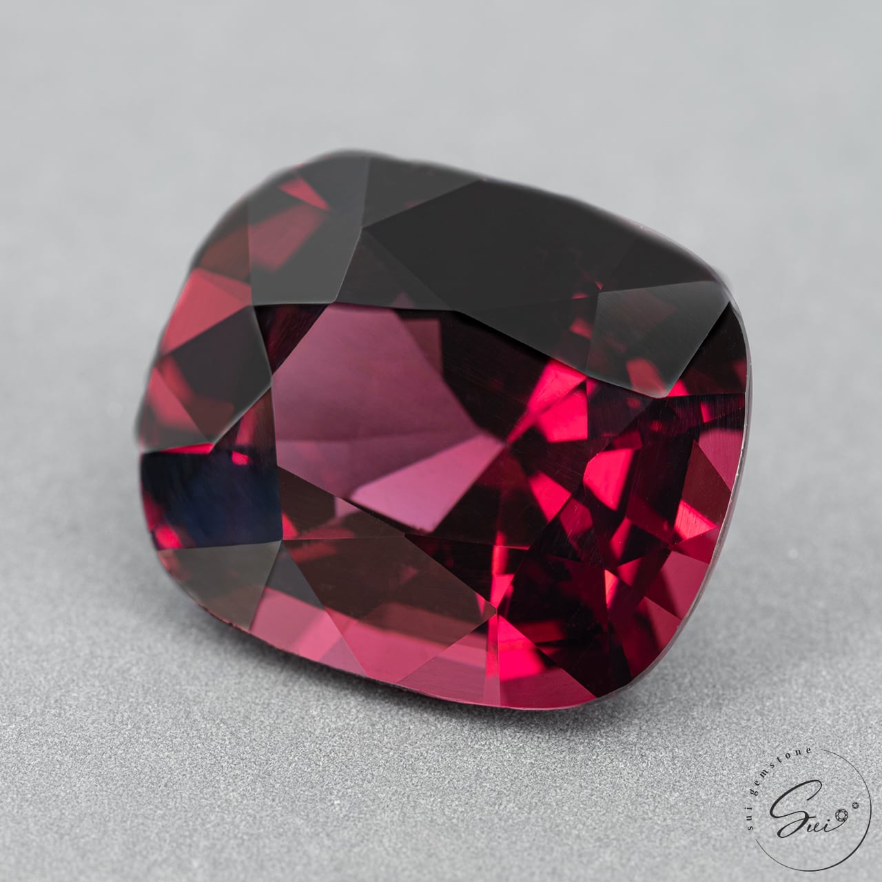 天然【非加熱】スピネル・パープリッシュレッド 6.06ct GIA鑑別書