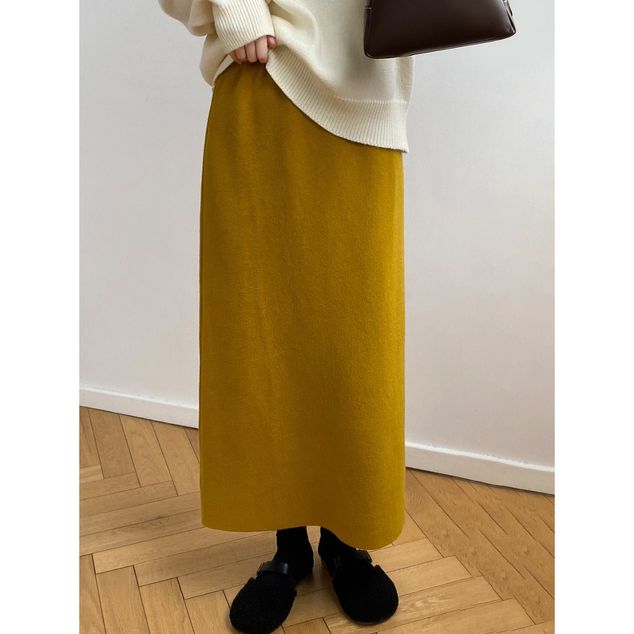 ストレート ニット スカート 8color 10252