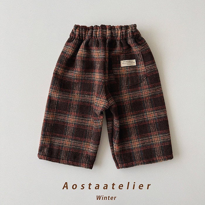 Aosta check pants