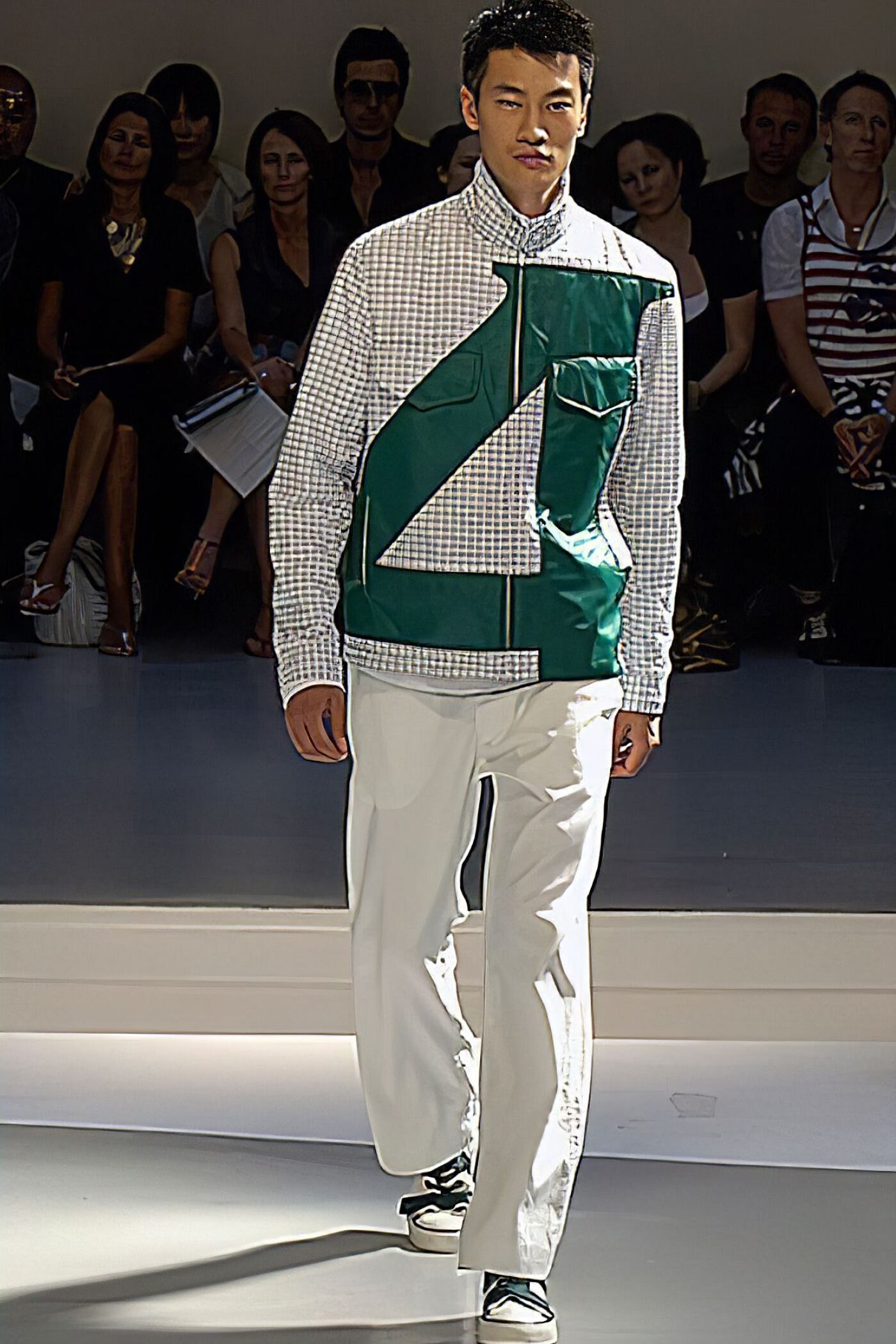 07SS ISSEY MIYAKE WHITE CHINOS