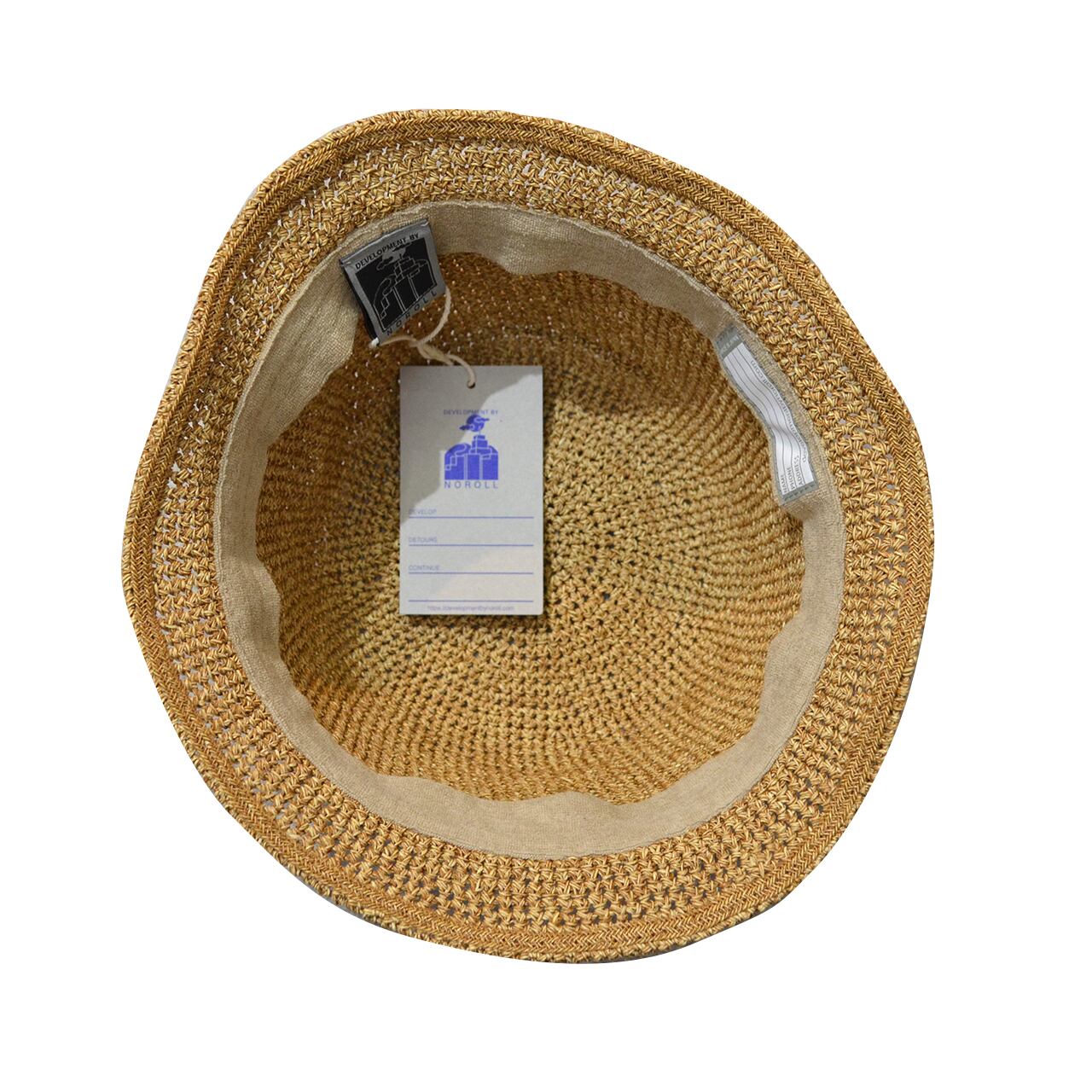 NOROLL \"DETOURS RAFIAH HAT\" 麦わら帽子 NOROLL / DETOURS RAFFIA HAT -BROWN- | THE NEWAGE CLUB