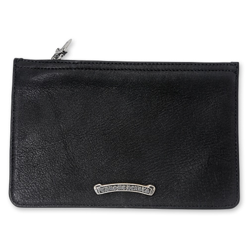 【CHROME HEARTS　クロムハーツ　Wallet　ウォレット　財布　レザー】ジッパーチェンジパス#2/ブラックヘビーレザー【送料無料】