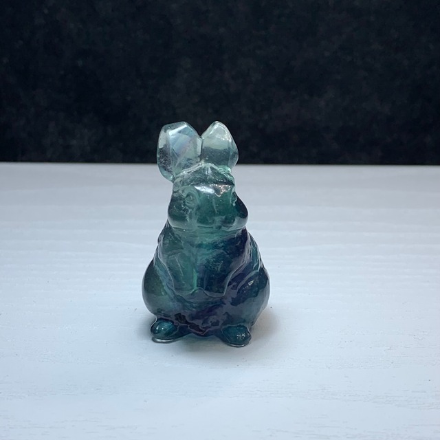 送料込み☆20.フローライトうさぎ・インテリア