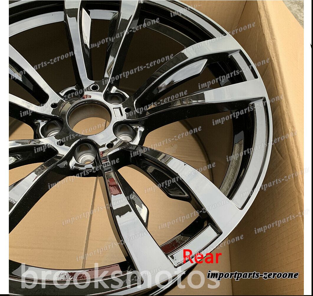 20インチ グロス ブラック STYLE ホイールセット BMW X5 E70 F15 X6