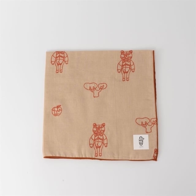 ＋HAyU Gauze Embroidered Handkerchief 小川学 ガーゼ刺繍