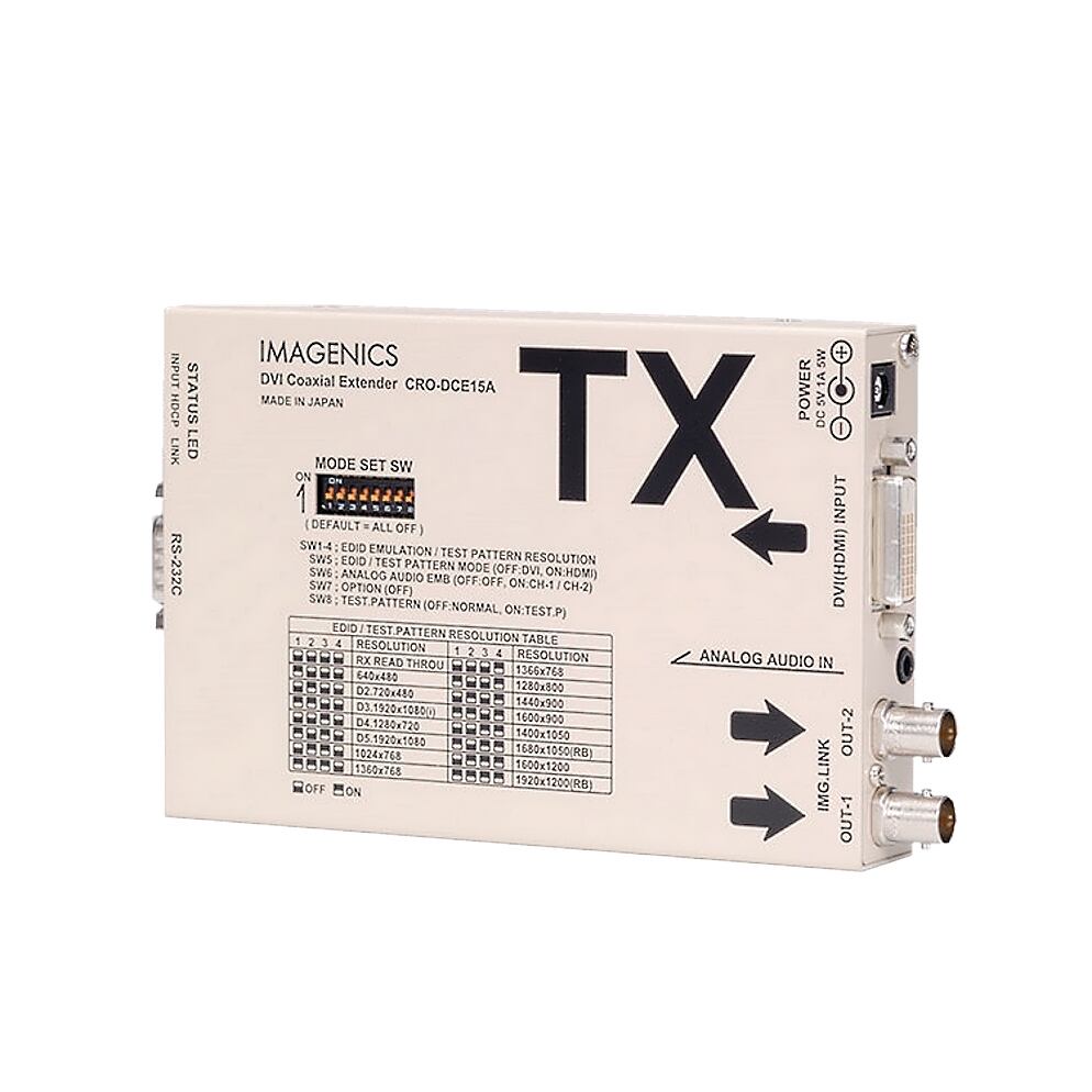IMAGENICS CRO-DCE15ATX DVI同軸延長送信器 | courage office