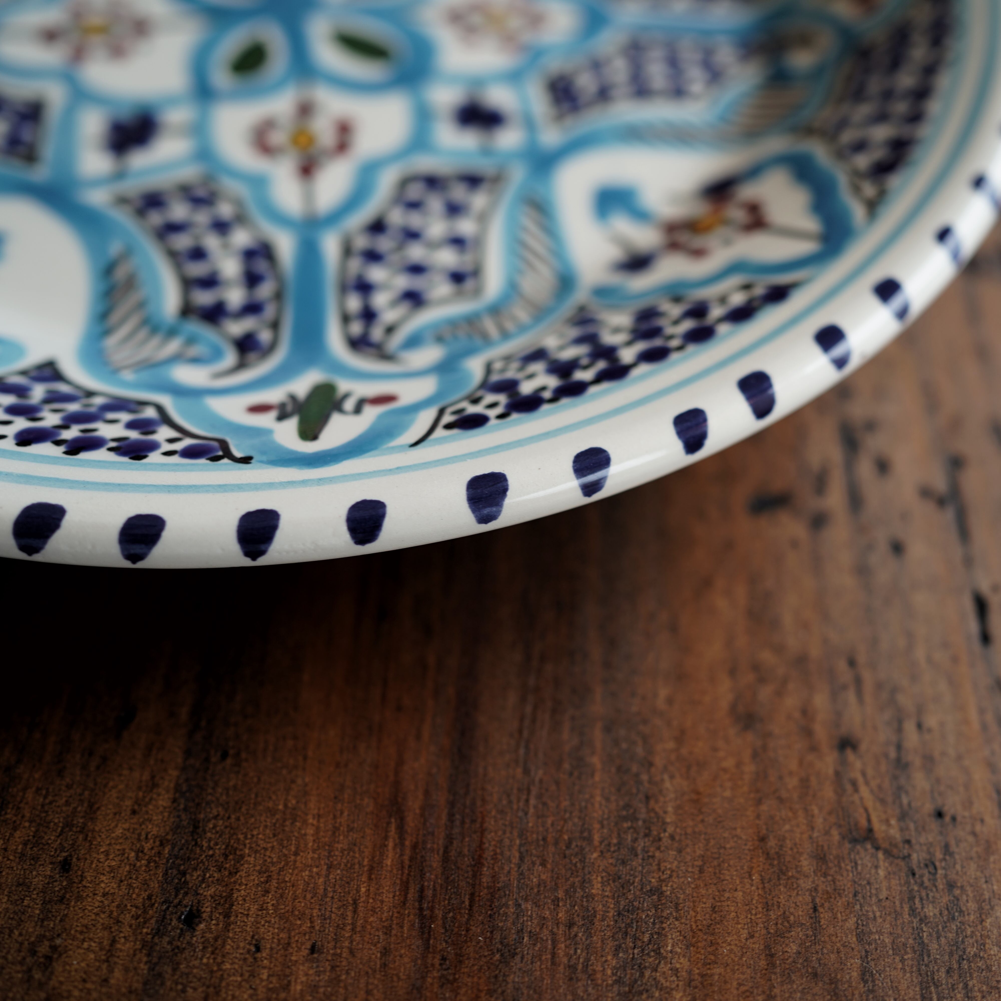 チュニジア SLAMA陶器 プレート24cm | Sweet Things