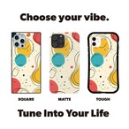 受注生産 iPhoneケース パステル丸の線画ポップ｜レトロポップ PABS045A