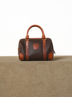 CELINE セリーヌ ブラウン マカダム柄 w26 ミニボストンバッグ