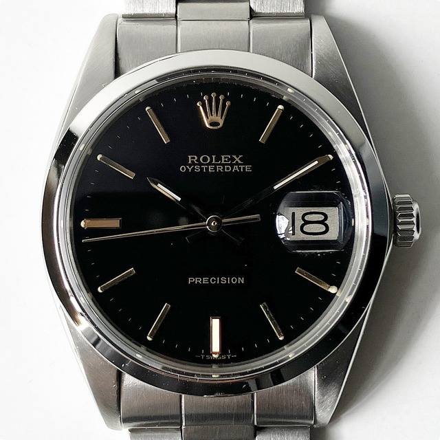 Rolex Oyster Date 6694 (20*****) Black with Gold indices