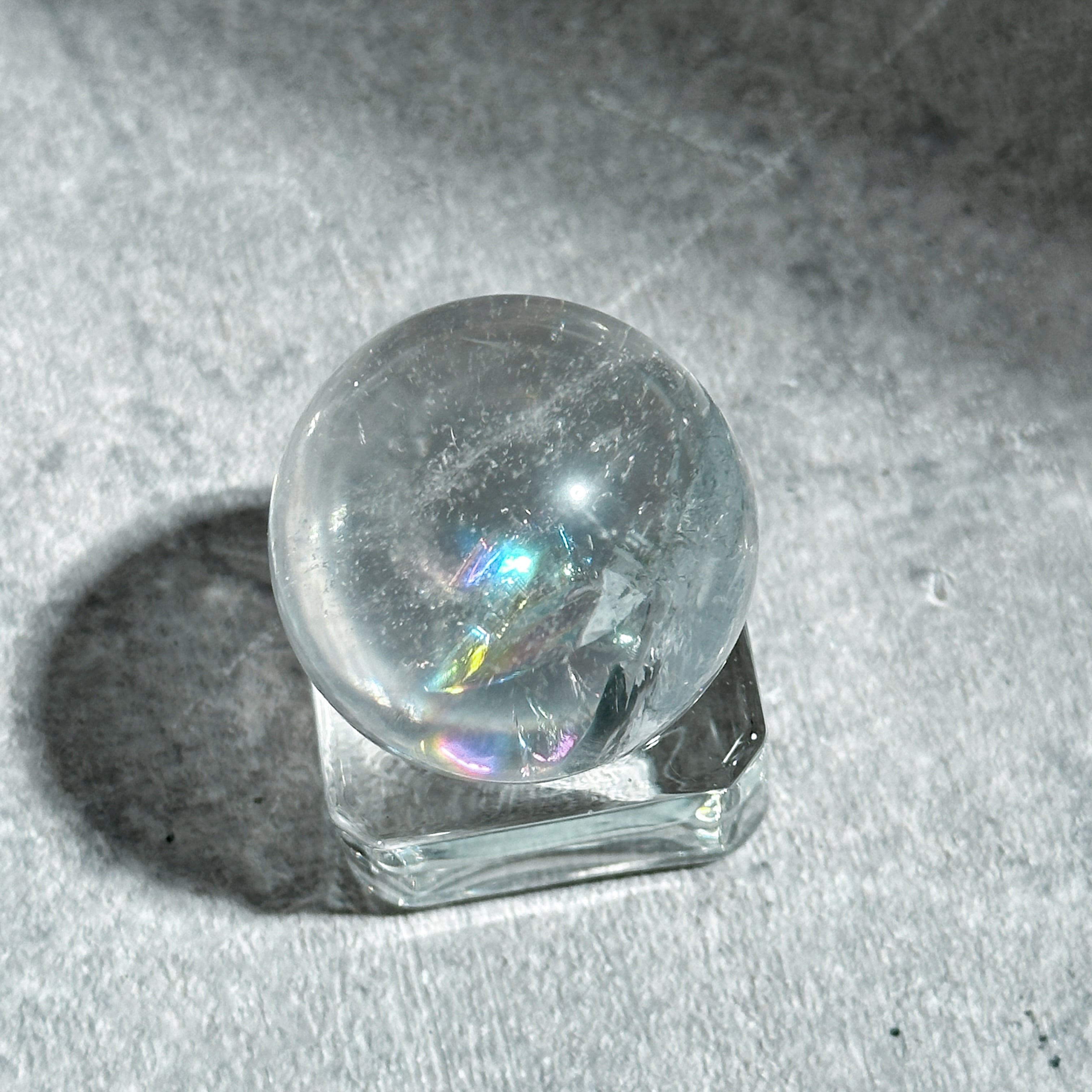 虹◎クリア(クラック)クォーツ スフィア61◇ Clear quartz ◇ 天然石