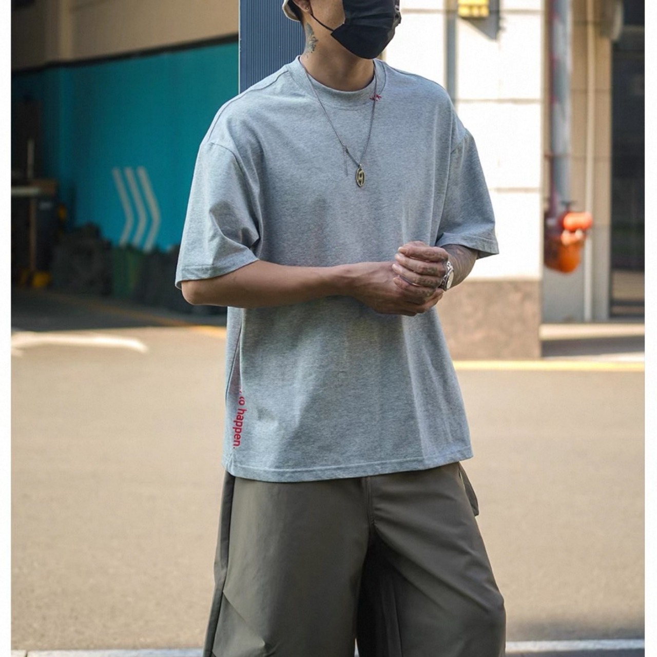 Side logo oversized tee 1446 - 1