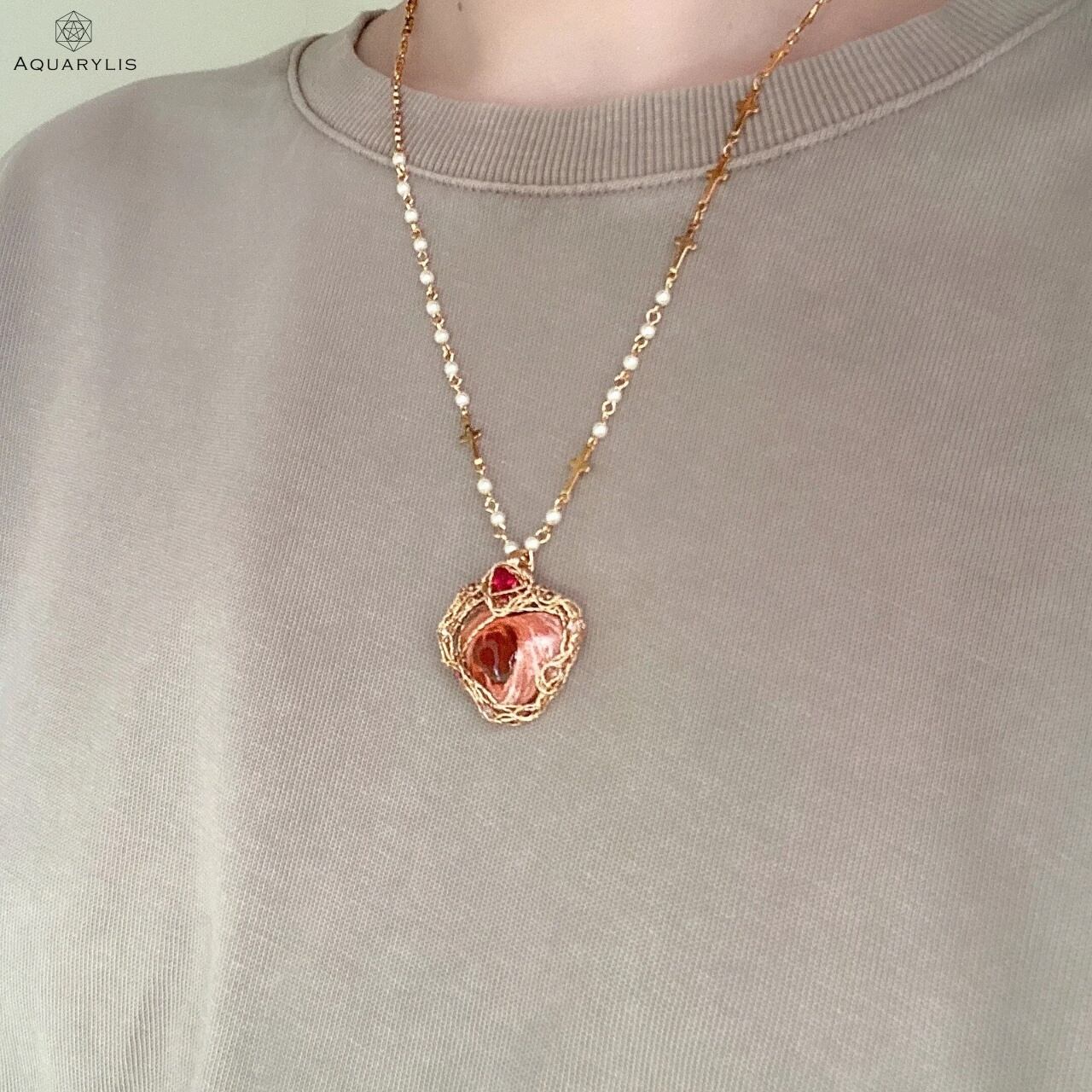 LOVE Collection｜オパールのペンダント（K14GF／3.4cm）｜AQUARYLIS