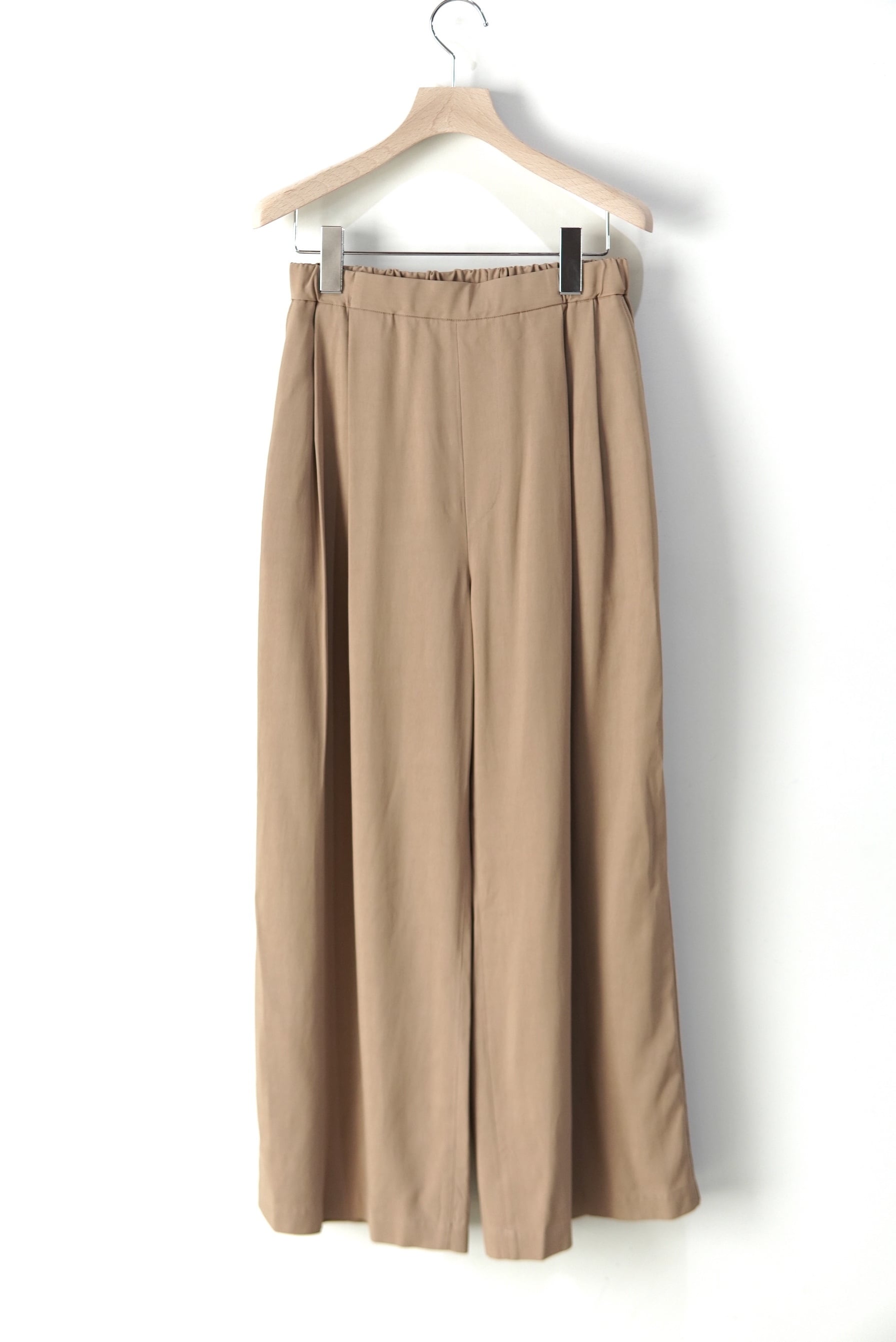 ANTHEM A / SILKY VISCOSE 2TUCK FLARE EASY PANTS