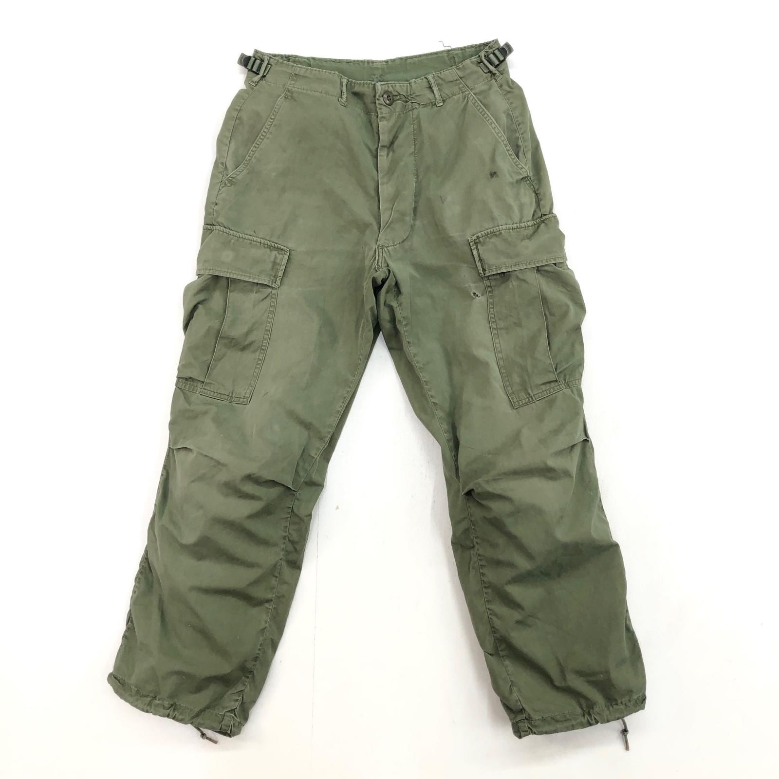 希少60s USARMY ジャングルファティーグパンツ 3rd M65 M47 U.S.ARMY 60年代 ノンリップ ジャングルファティーグパンツ 3rdモデル