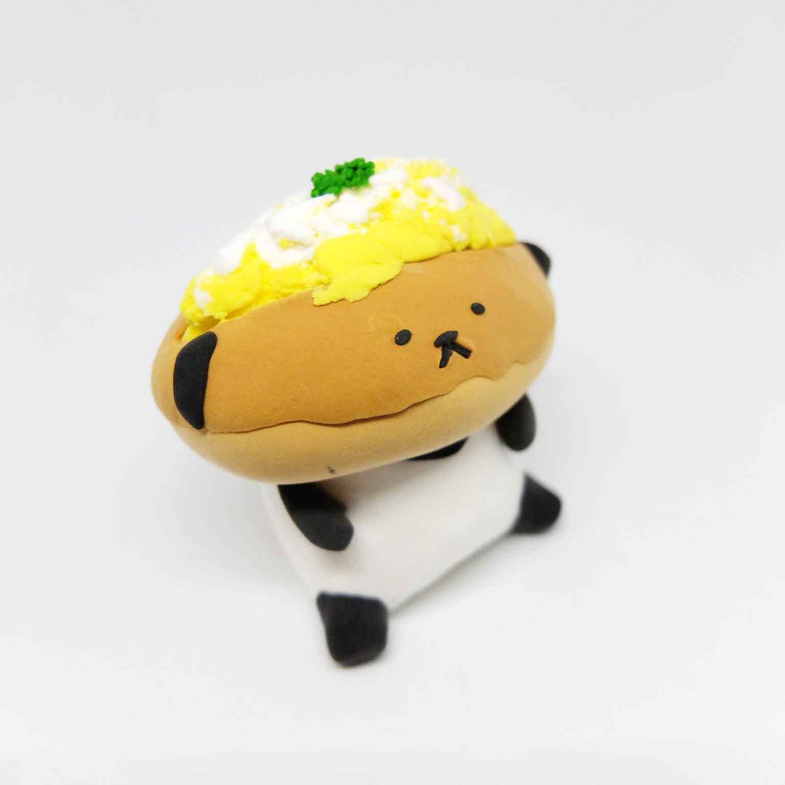 たまごコッペパンダ / 紙粘土 / カトコト