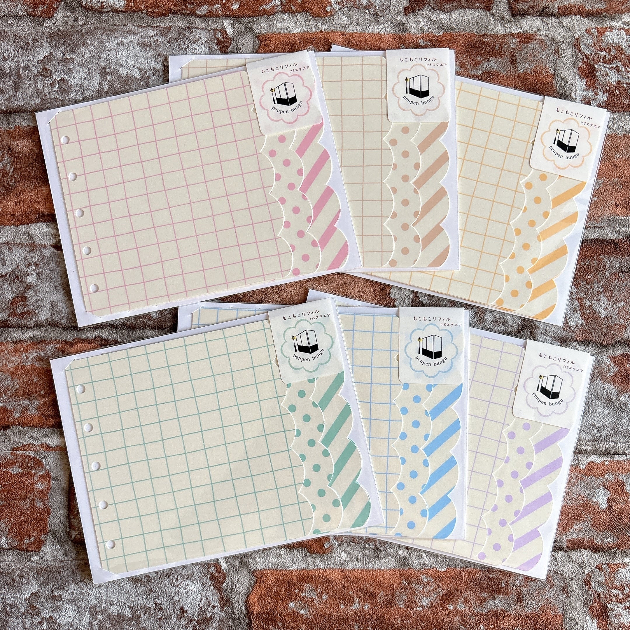 ♡ミルクカラー M5スクエア 【単品】 もこもこリフィルシステム手帳