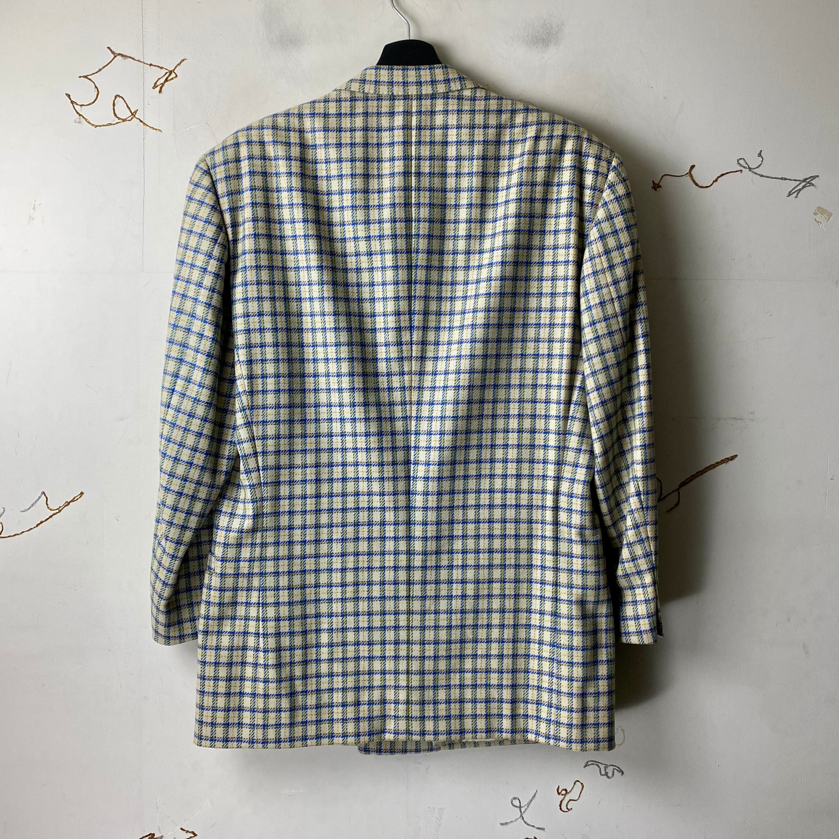 vintage GIANNI VERSACE check pattern tailored jacket | NOIR ONLINE