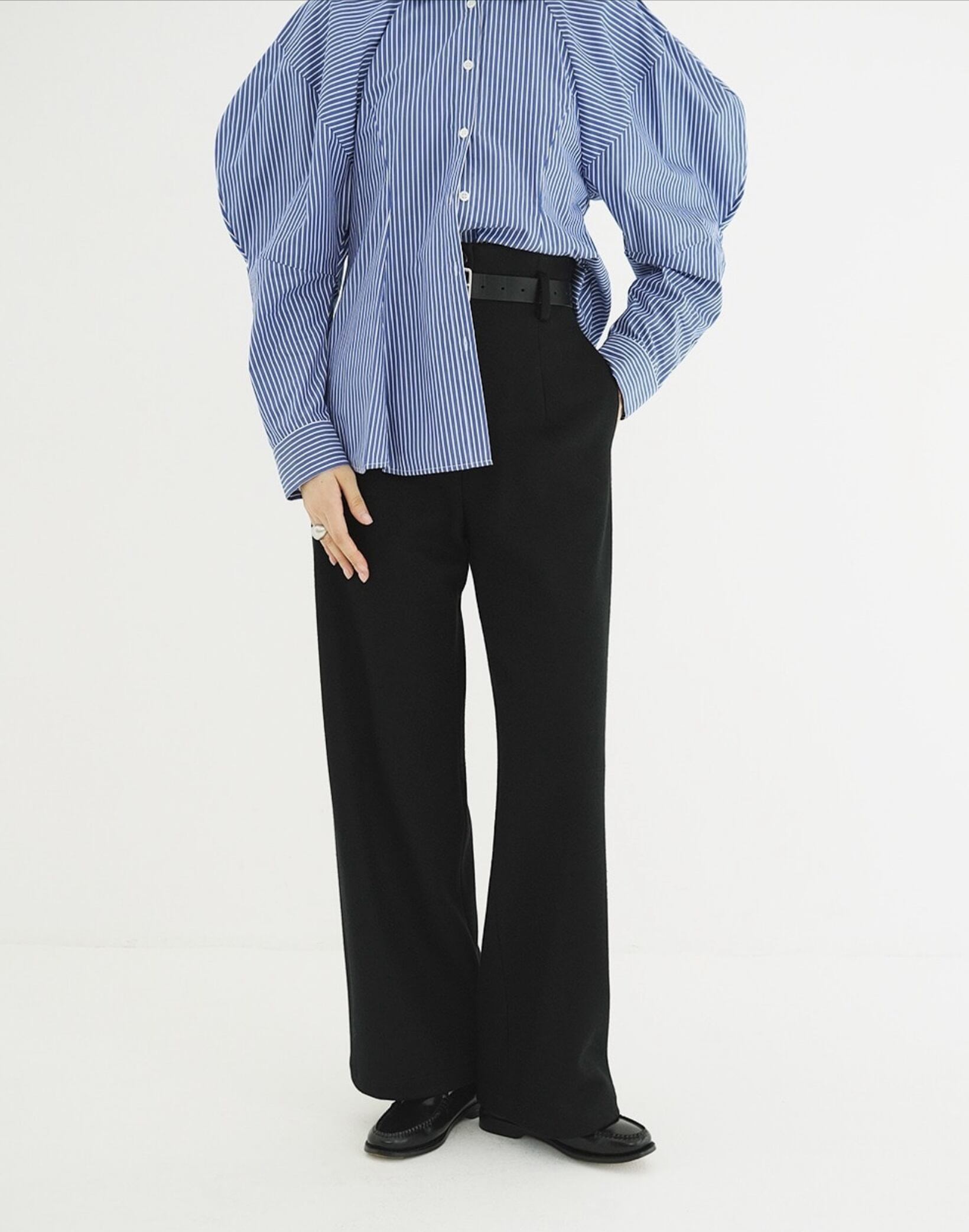 CLANE HIGH WAIST WIDE PANTS | FLICKA ASHIYA