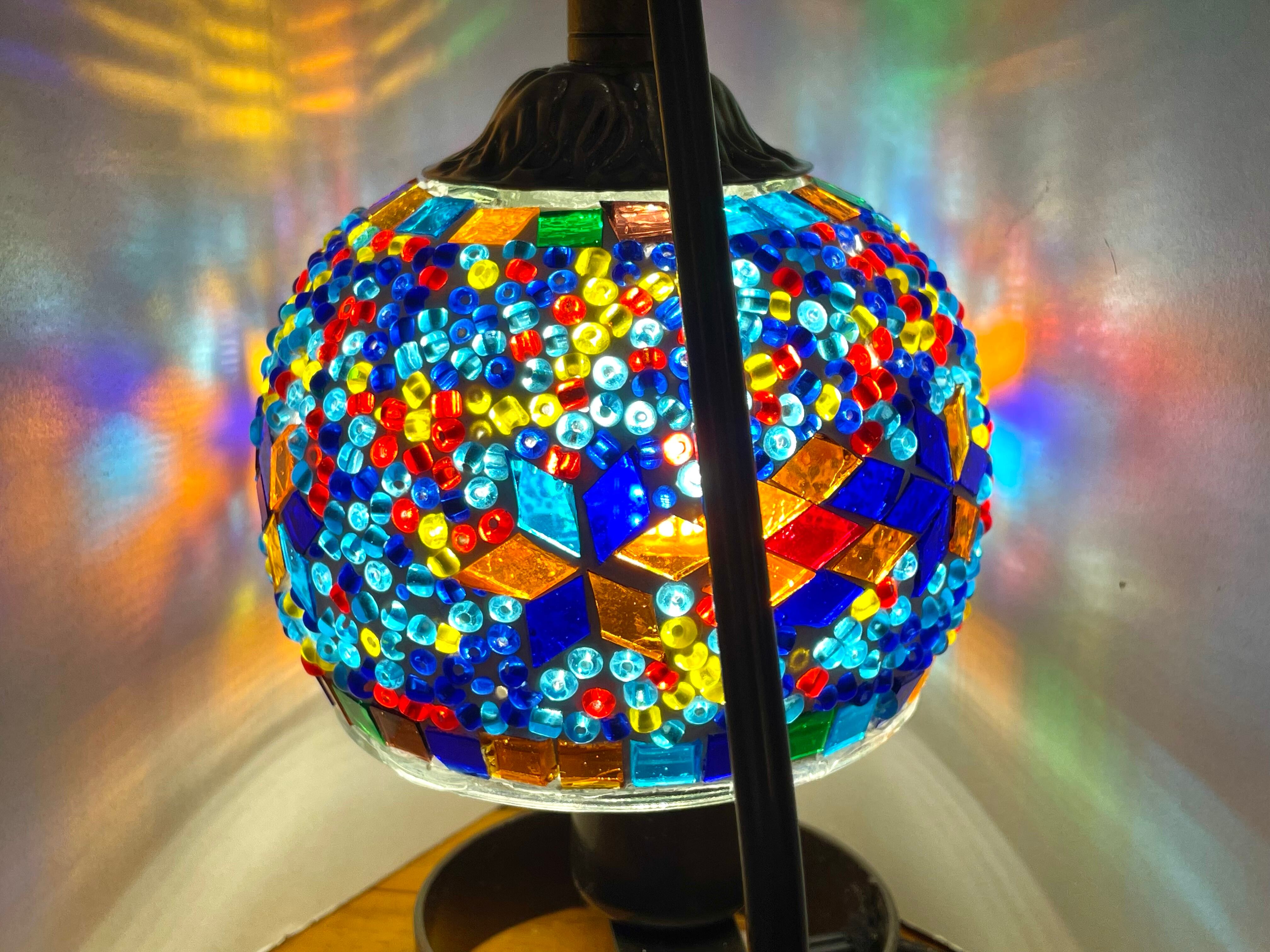 トルコモザイクランプ スタンドくるりんS | zakurotokyo