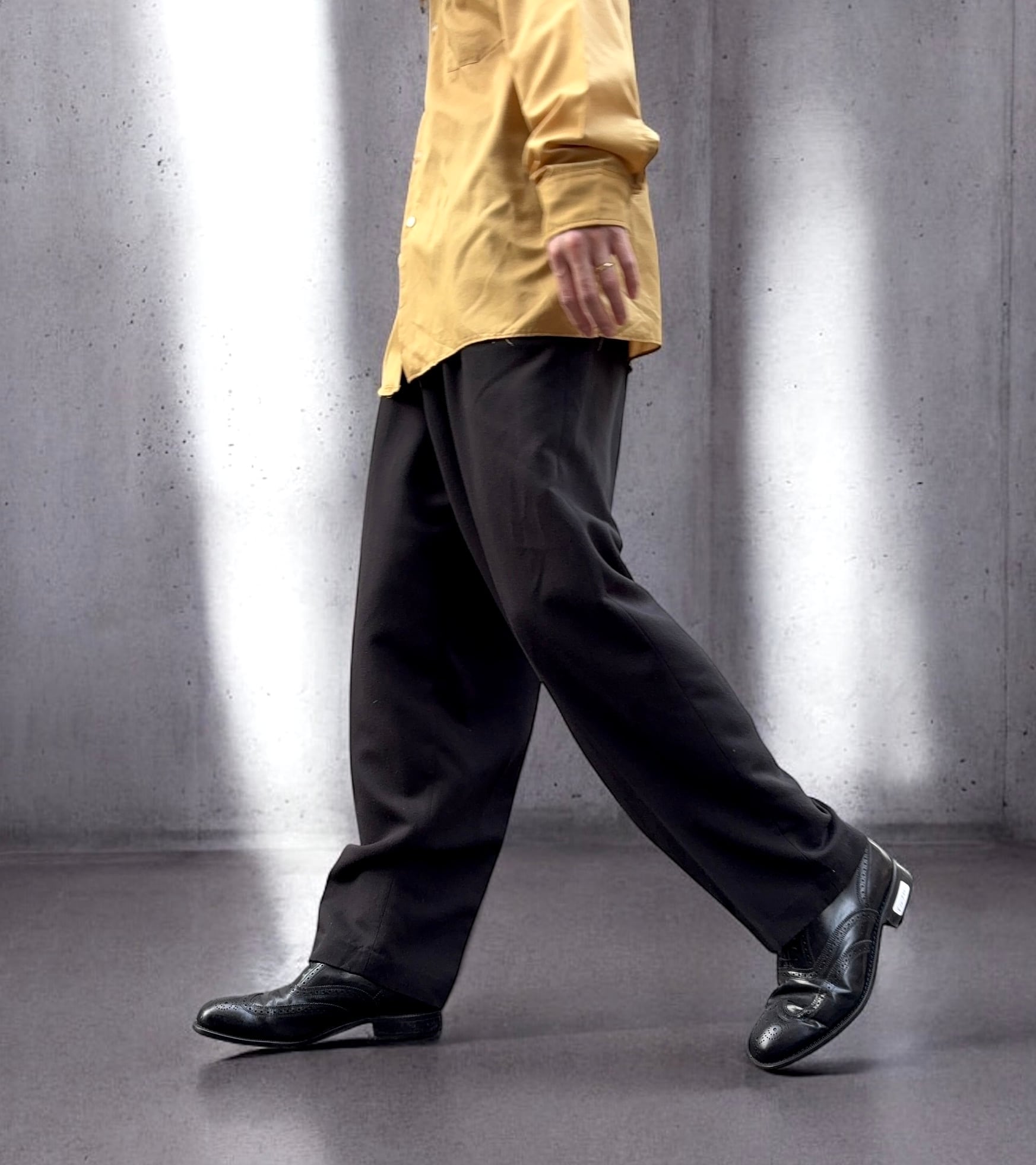 90's “CITY STREETS” 3tuck Rayon Slacks | FRISKY 古着屋 中目黒