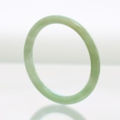 【内径 約58mm】 princess/clear green 翡翠バングル A貨翡翠 jd_bg1238
