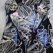 フラダンス 衣装 CC Fashions CCファッション ワンピース ドレス ブラック系 ハワイ製 キャミソールドレス モンステラ柄 シンプル かわいい 華やか 鮮やか 明るい ハワイアン アロハ ハワイアンプリント フラ ダンス レッスン 練習 ブルー系