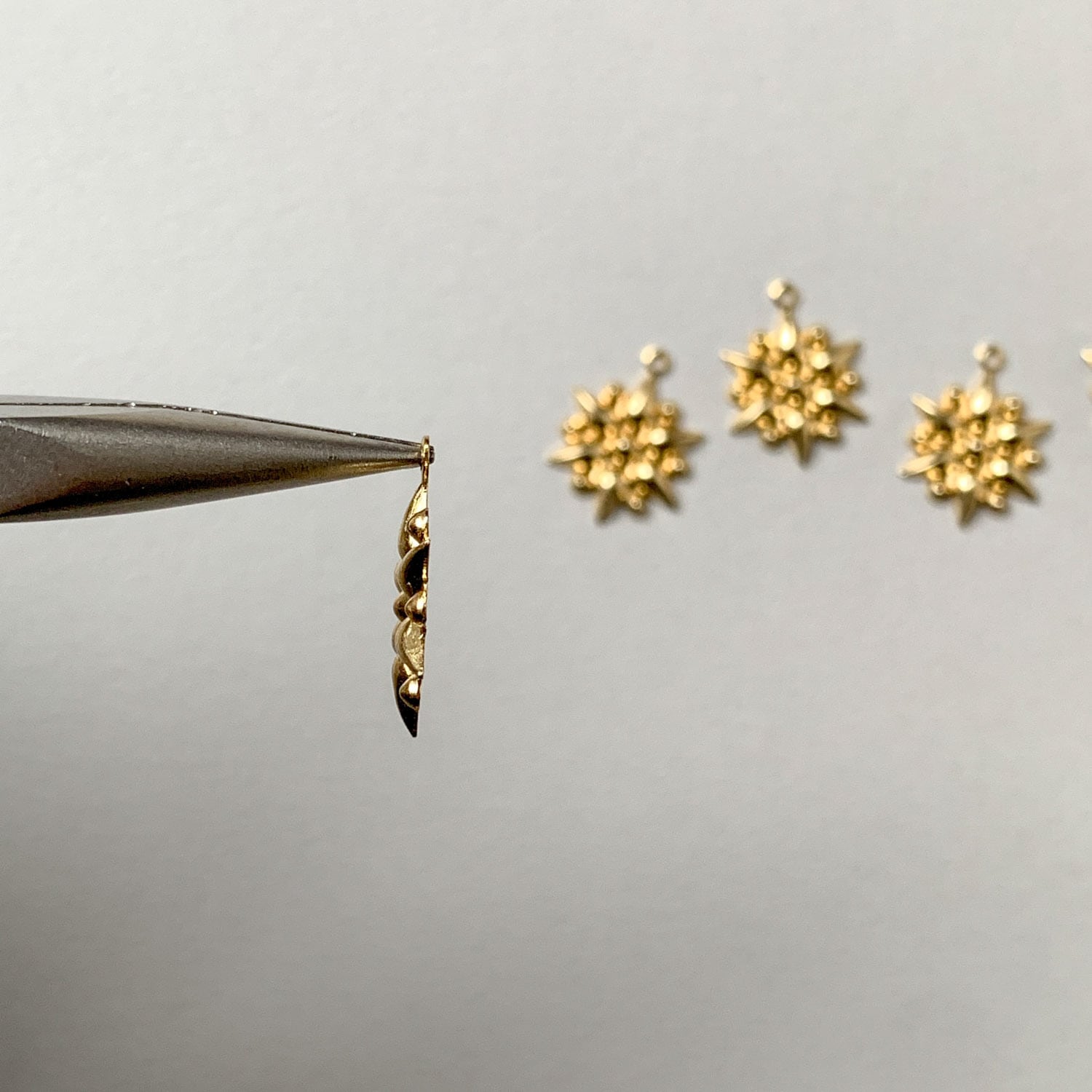 USA真鍮 星花セッティングチャーム | Dua-アクセサリーパーツショップ