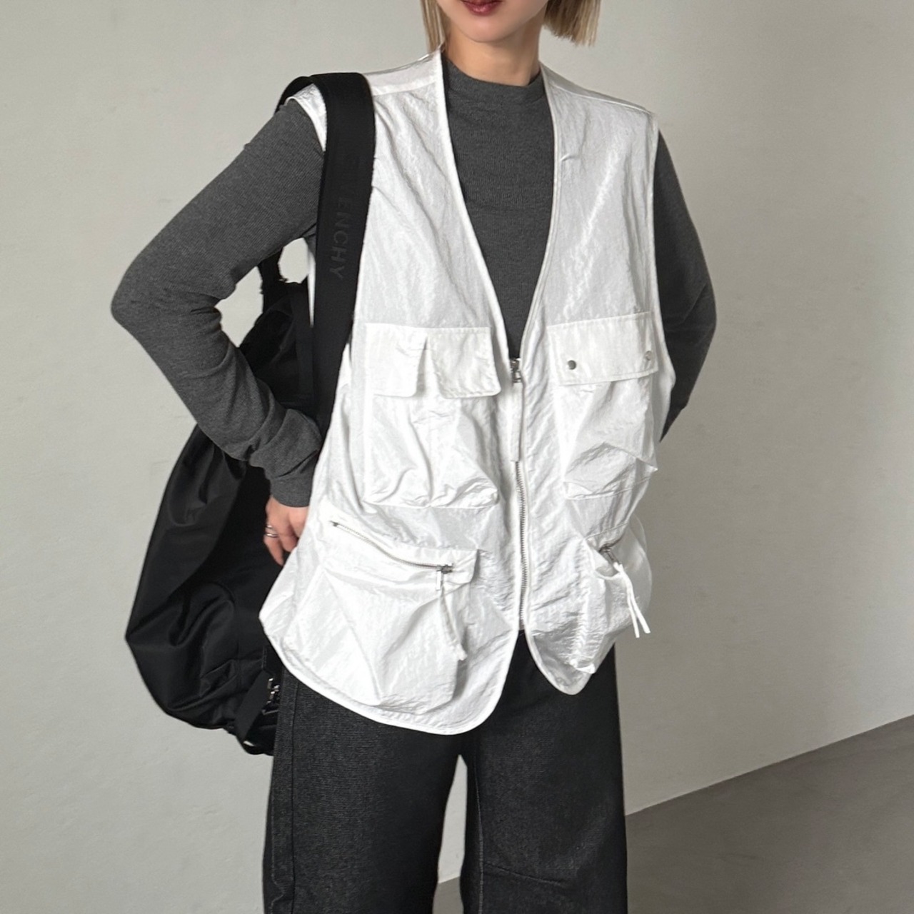 ナイロンフィッシングvest/ホワイト | CFT