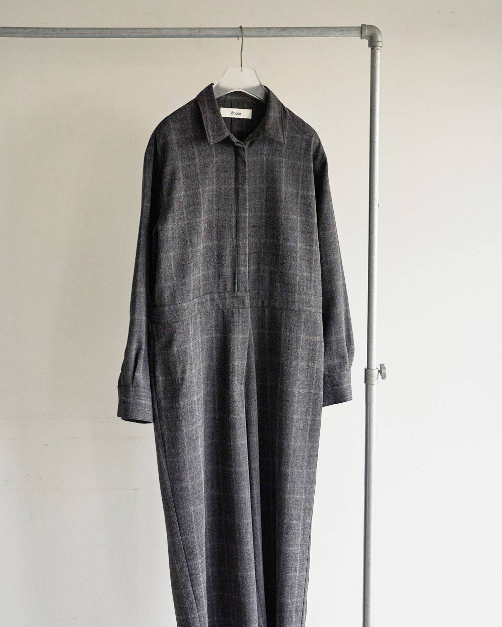 anuke(アンヌーク) Check Shirts Combinaison | サウスオレンジ