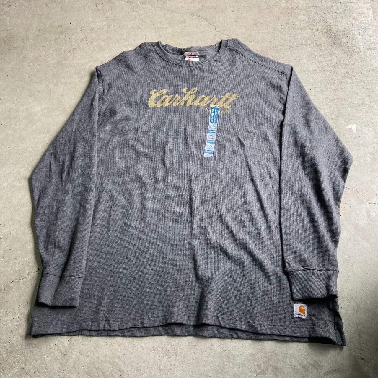 ビッグサイズ 新品未使用品 Carhartt カーハート ロゴ プリント サーマルロングTシャツ メンズ3XL 古着 ロンT グレー デッドストック タグ付き 大きいサイズ【ロングTシャツ】【SA2204】 | cave 古着屋【公式】古着通販サイト ビッグサイズ 新品未使用品 Carhartt カーハート ロゴ プリント サーマルロングTシャツ メンズ3XL 古着 ロンT グレー デッドストック タグ付き 大きいサイズ【ロングTシャツ】【SA2204】 | cave 古着屋【公式】古着通販サイト