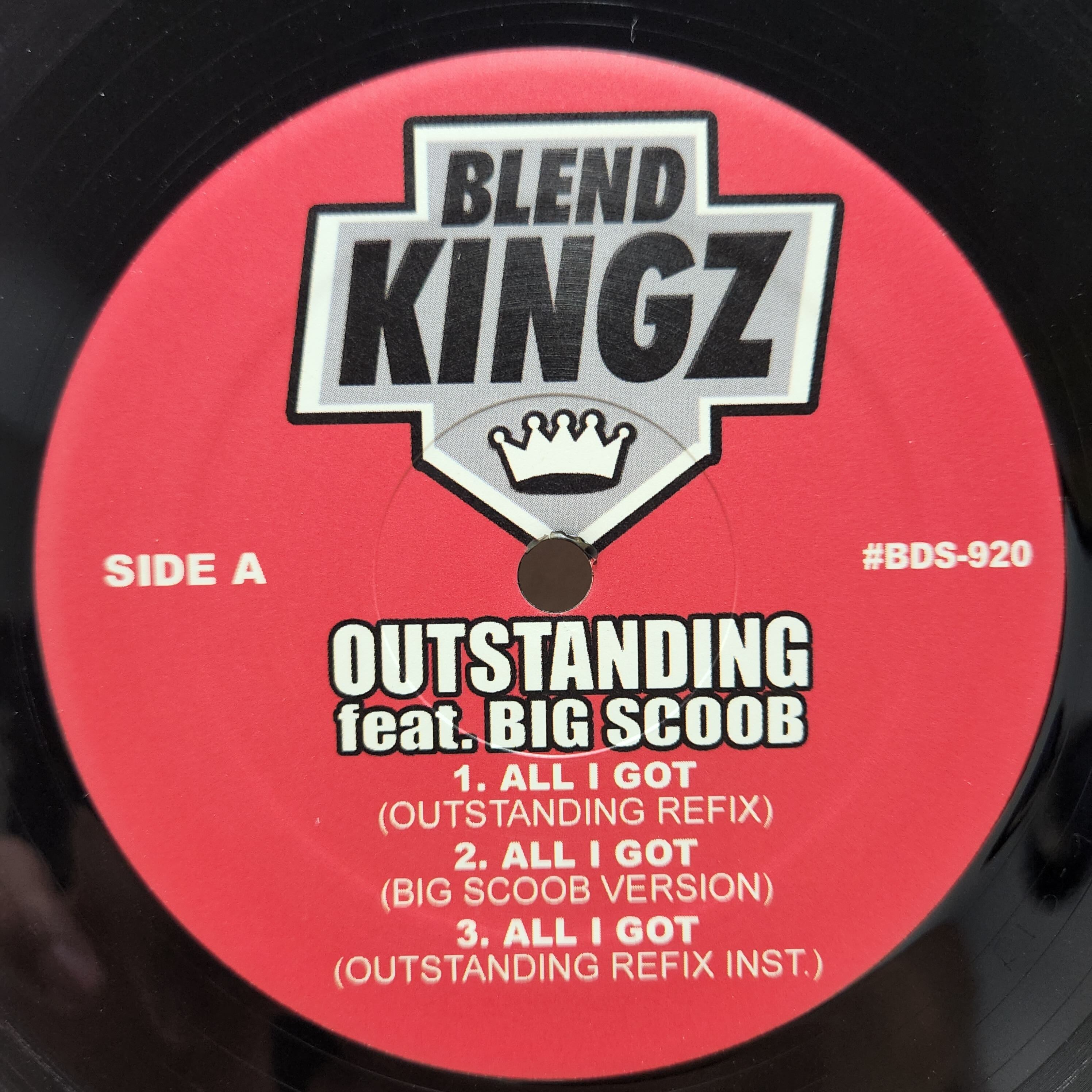 Outstanding Feat. Big Scoob / All I Got [BDS-920] - 画像1