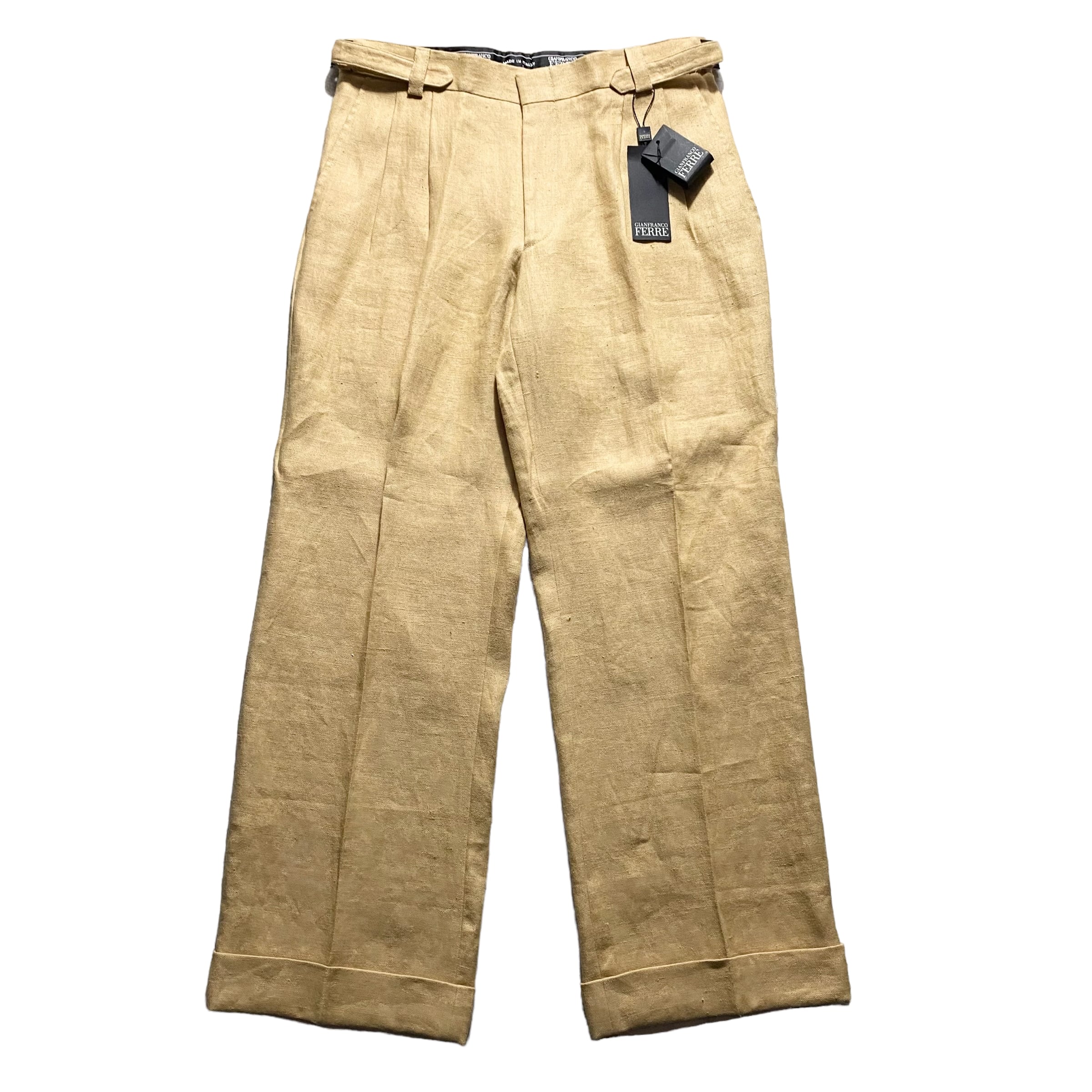 【イタリア製】80s GIANFRANCO FERRE リネン　セットアップ GIANFRANCO FERRE safari set-up | NOIR ONLINE