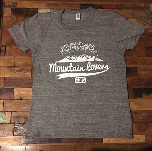 mountain lovers Tシャツ (グレー)
