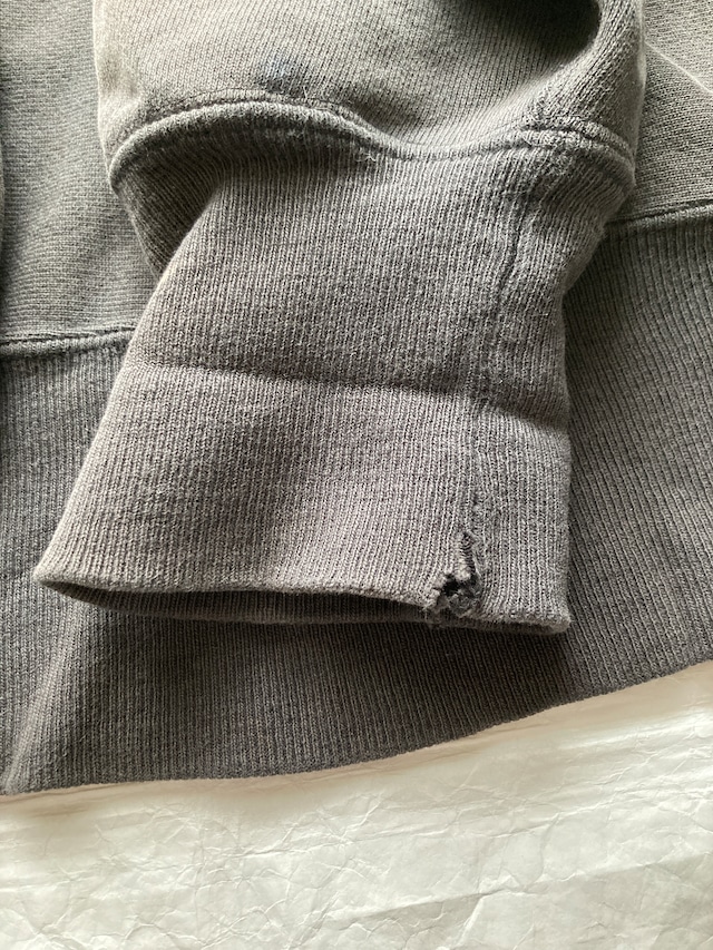 Champion リバースウィーブ スウェット 90s USA製 刺繍タグ フェードブラック ヴィンテージ古着 XL 画像5