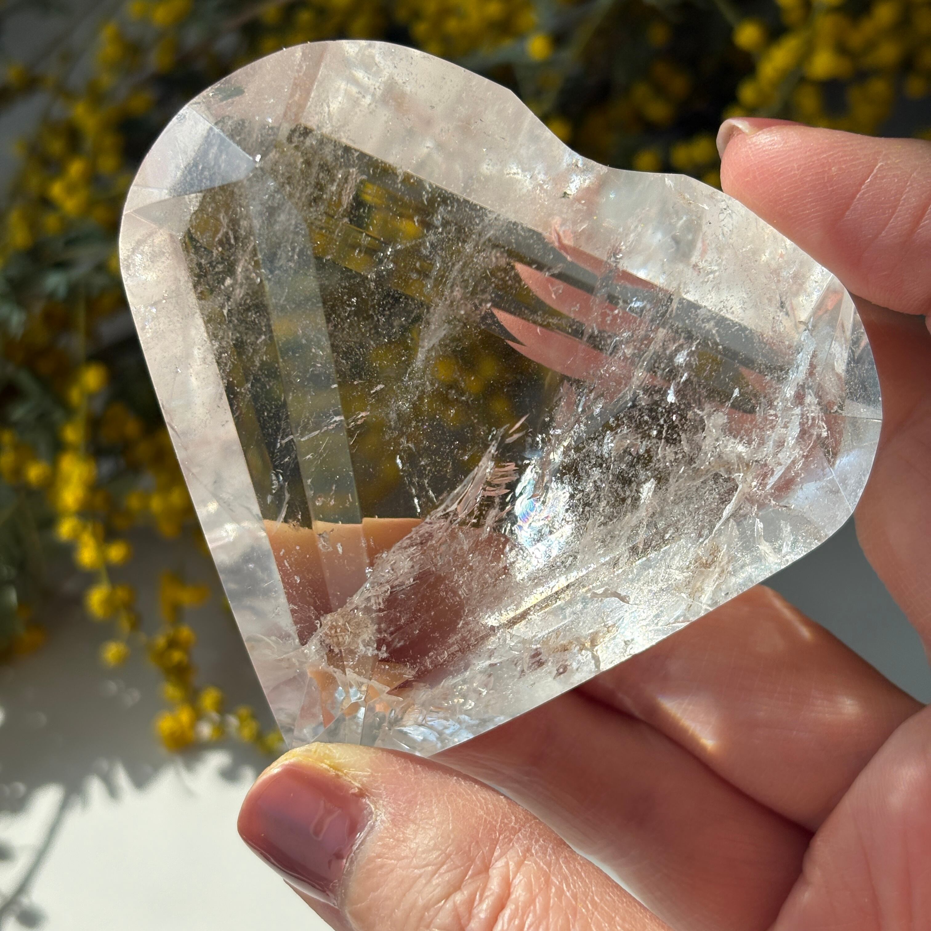 トカンティンス州産 レムリアンシードクリスタル 水晶 ハート ⑤