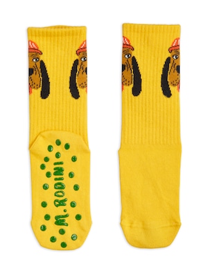 【24SS pre 】minirodini( ミニロディーニ ) Blood hound  Socks　yellow  靴下　ソックス