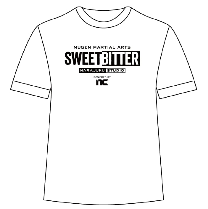 【MUGEN MARTIAL ARTS SWEET BITTER  POWERED BY NC】限定 Tシャツ　ホワイト