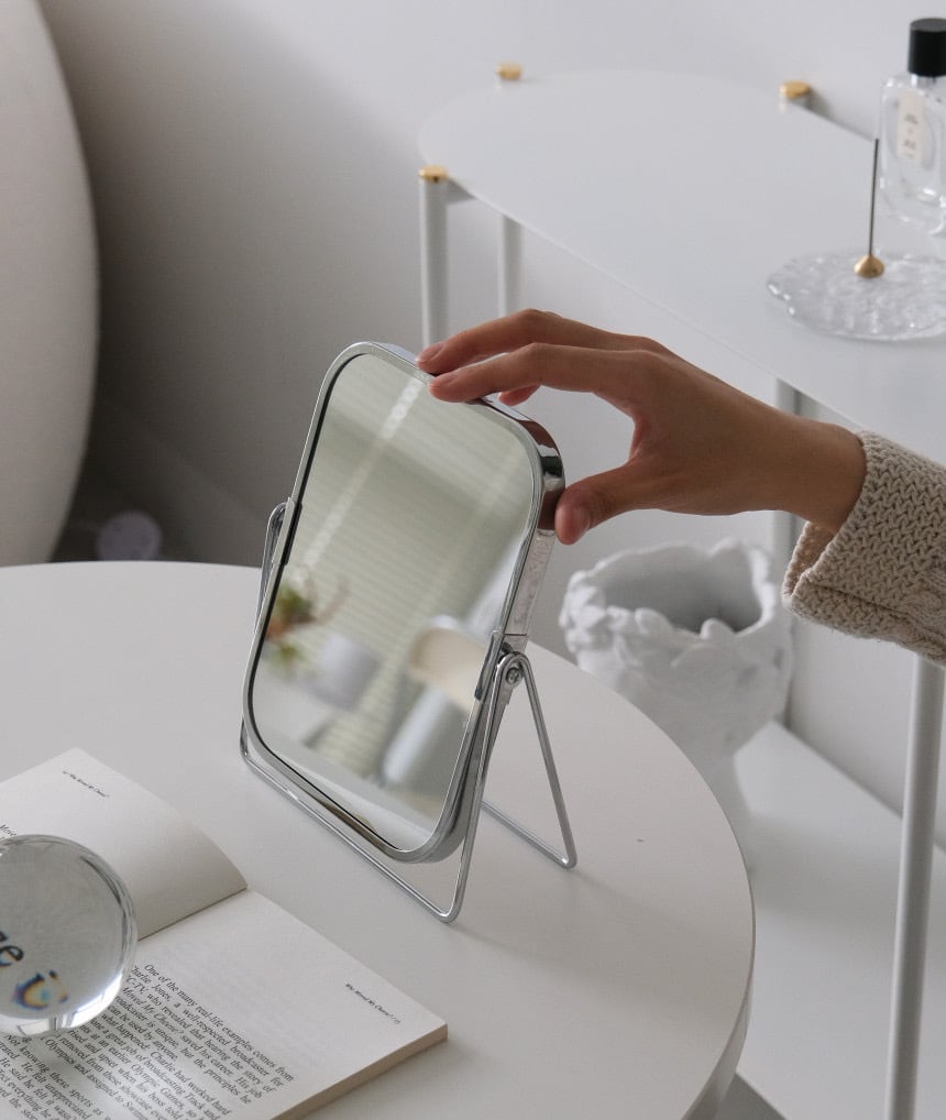 mid-century silver mirror 2types / ミッドセンチュリー シルバー