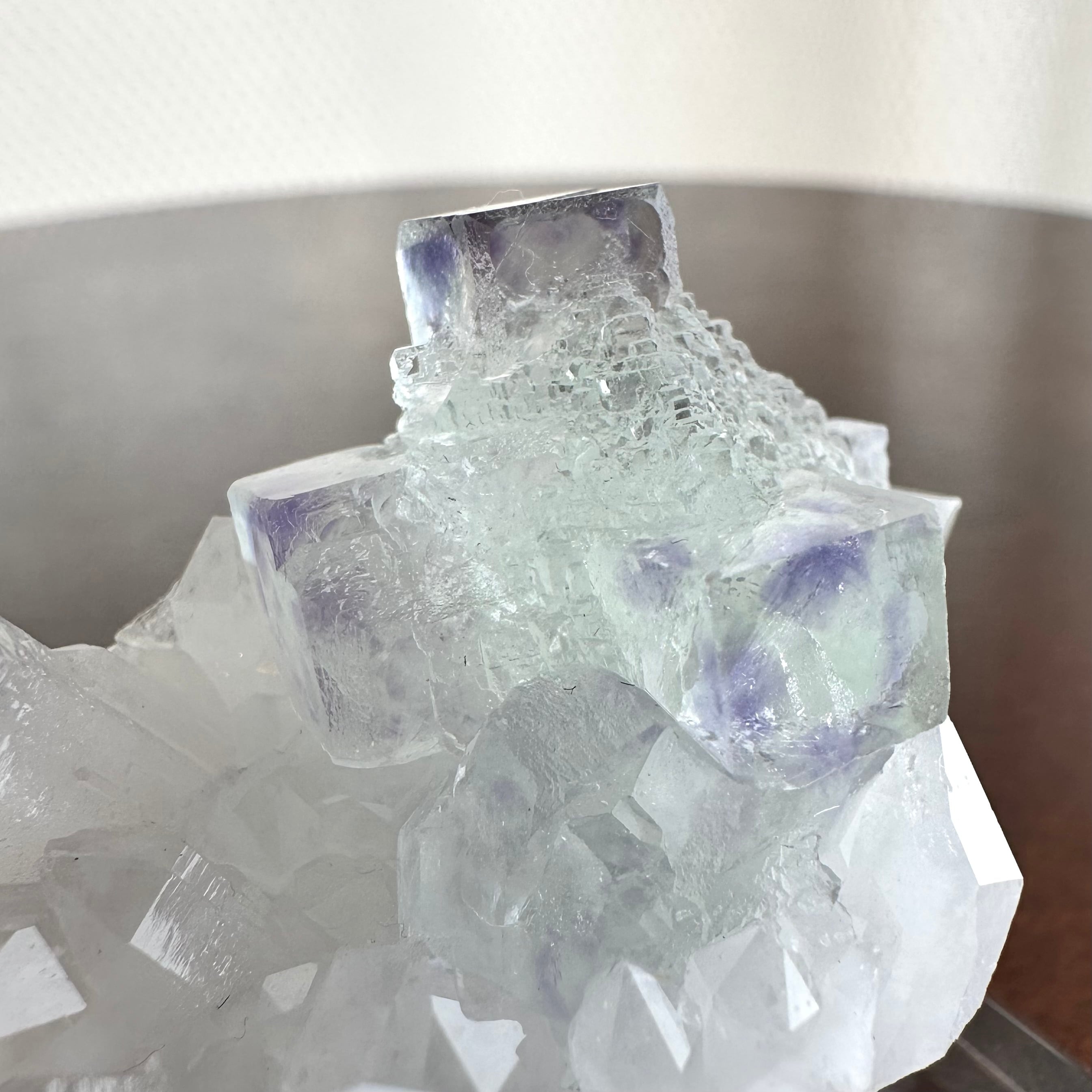 フローライト / クォーツ【Fluorite with Quartz】中国産