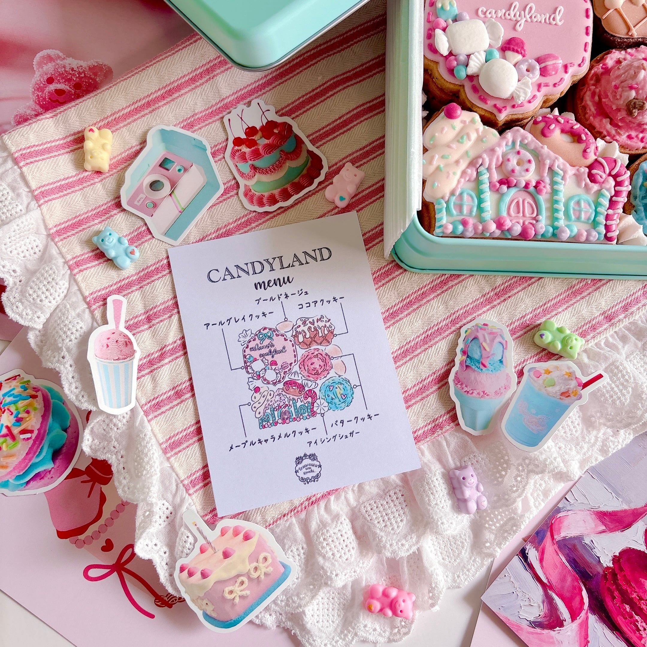 CANDYLAND アイシングクッキー缶 | Francesca von Sweets