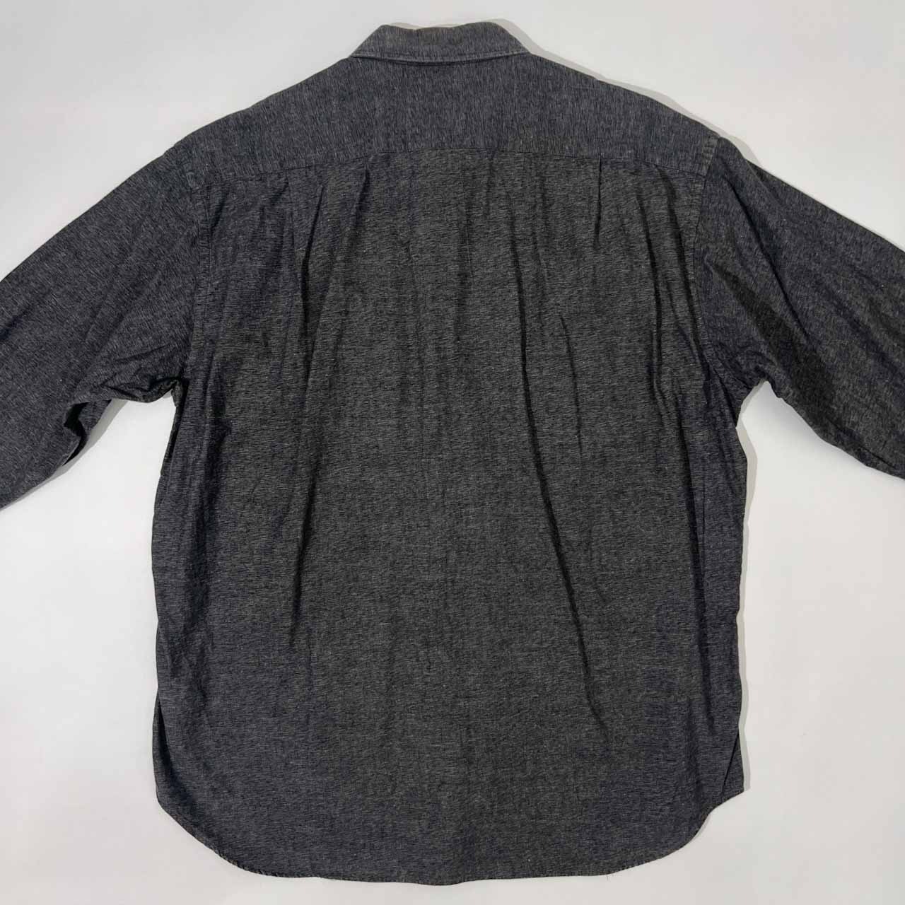 90s JUN MEN ジュンメン  ポケット 長袖シャツ M/グレー系 メンズ ビンテージ