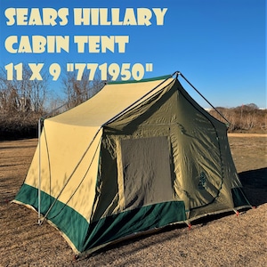 シアーズ ヒラリー キャビンテント SEARS HILLARY CABIN TENT 11x9 771950 ビンテージ コットンテント オリジナル 2～3人用 美品