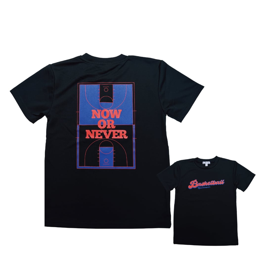 POPバスケコート Tシャツ(赤ロゴ)