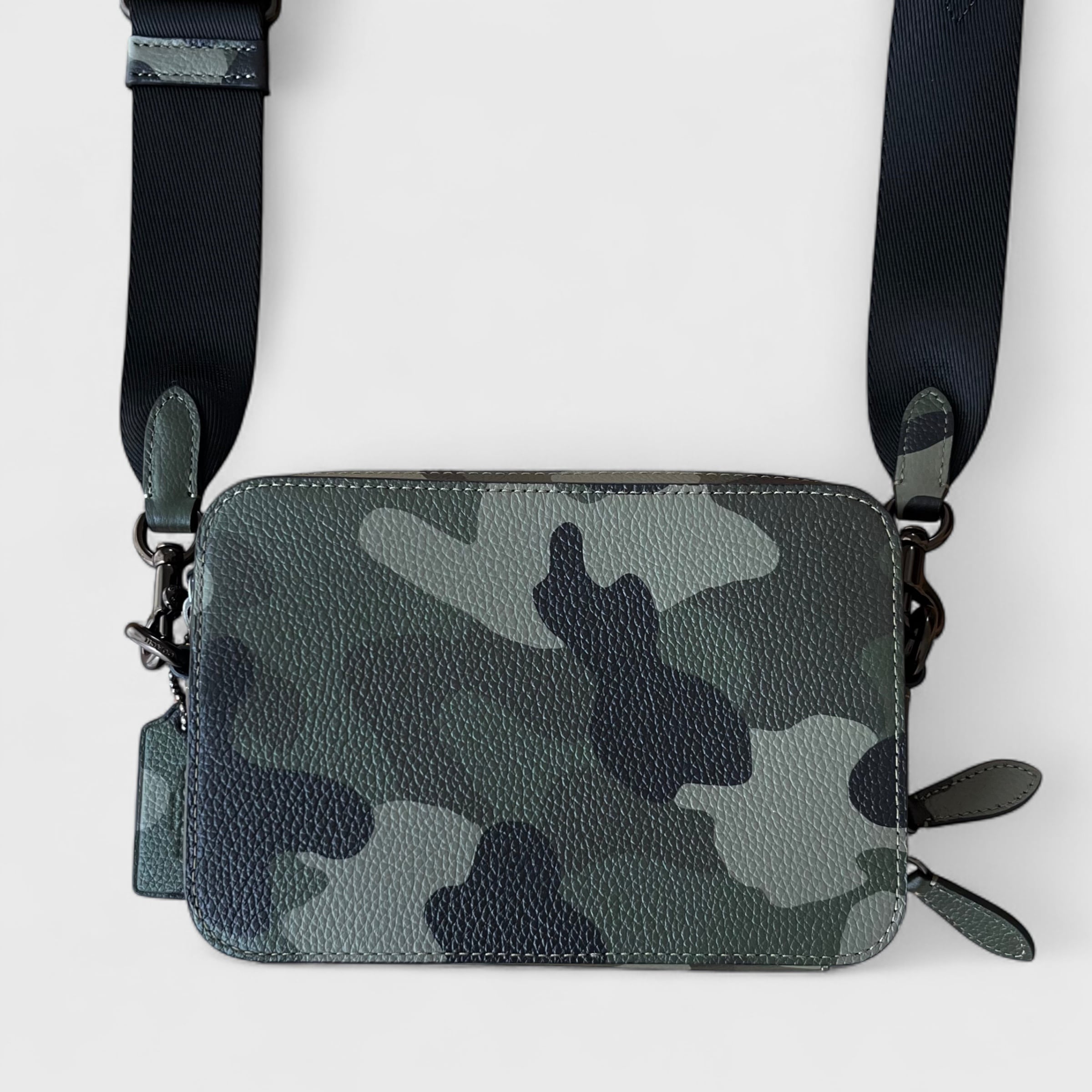 COACH コーチ チャーター クロスボディ 19 カモ プリント 迷彩 レザー