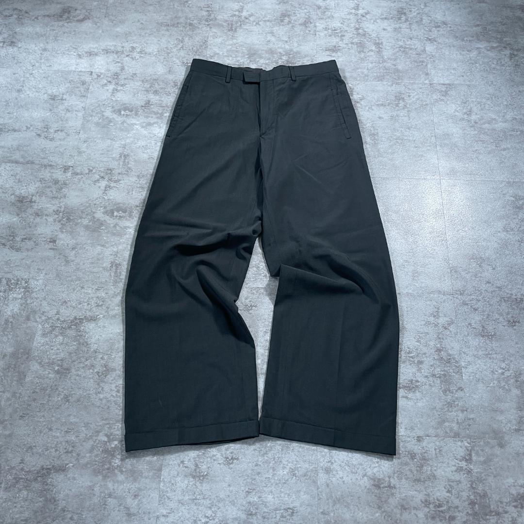 90-00s GIORGIO ARMANI イタリア製 slacks 90s EMPORIO ARMANI イタリア製 black slacks | ib2