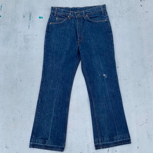 LEVI’S デニム オレンジタブ 80s フレアデニム ダメージ ブーツカット